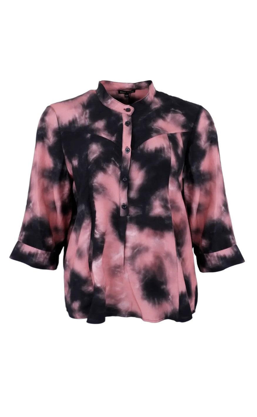 Black Colour Bluse Kenna Black Rose