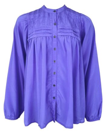 Black Colour Bluse Luna Bao Electric Blue