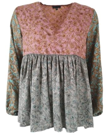 Black Colour Bluse Luna Eve Flare Poetry Multi