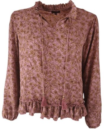 Black Colour Bluse Luna Ray Poetry Rose