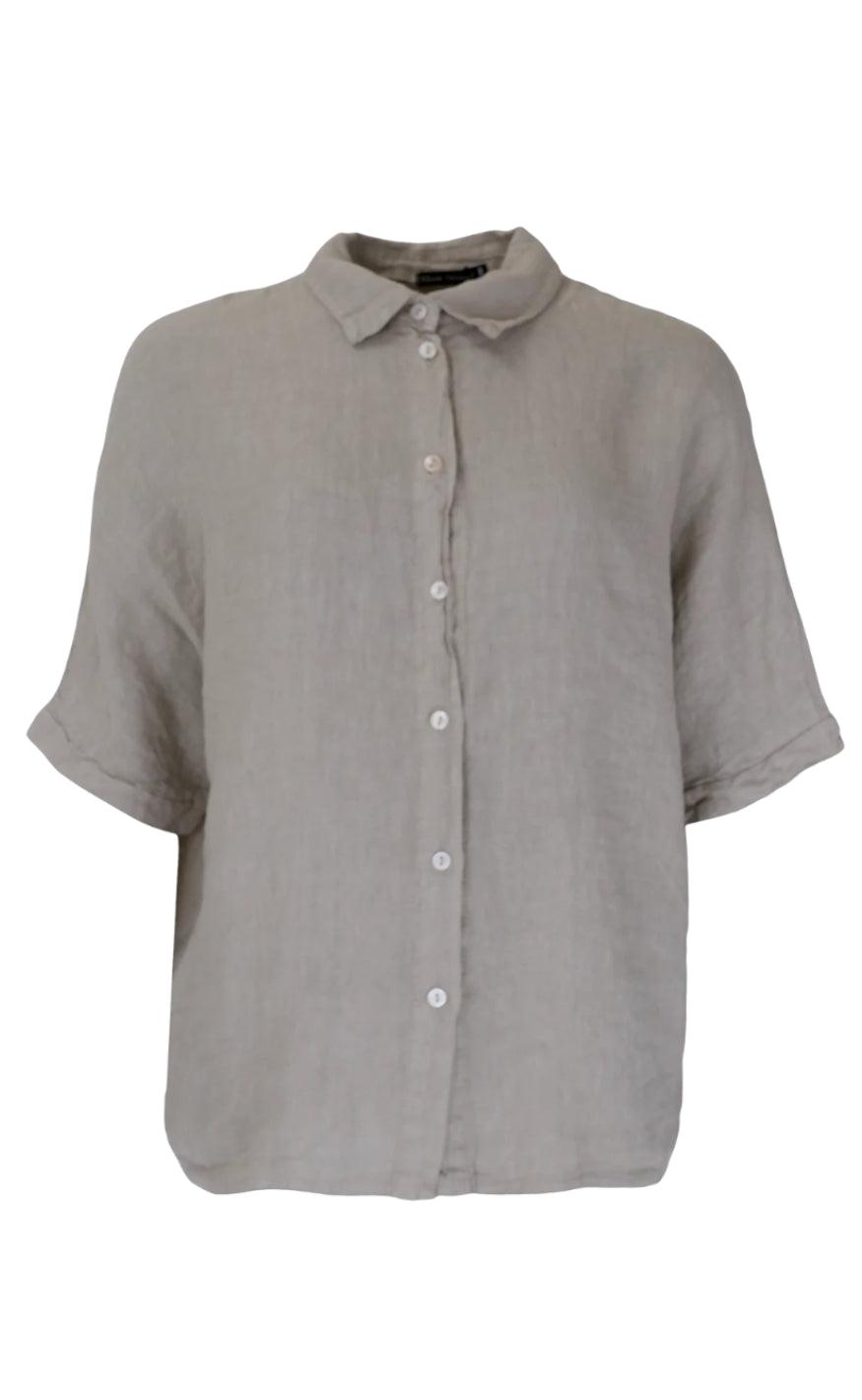 Black Colour Bluse Melina Beige