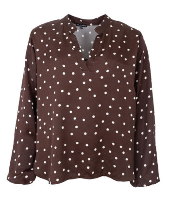 Black Colour Bluse Valery Coffee