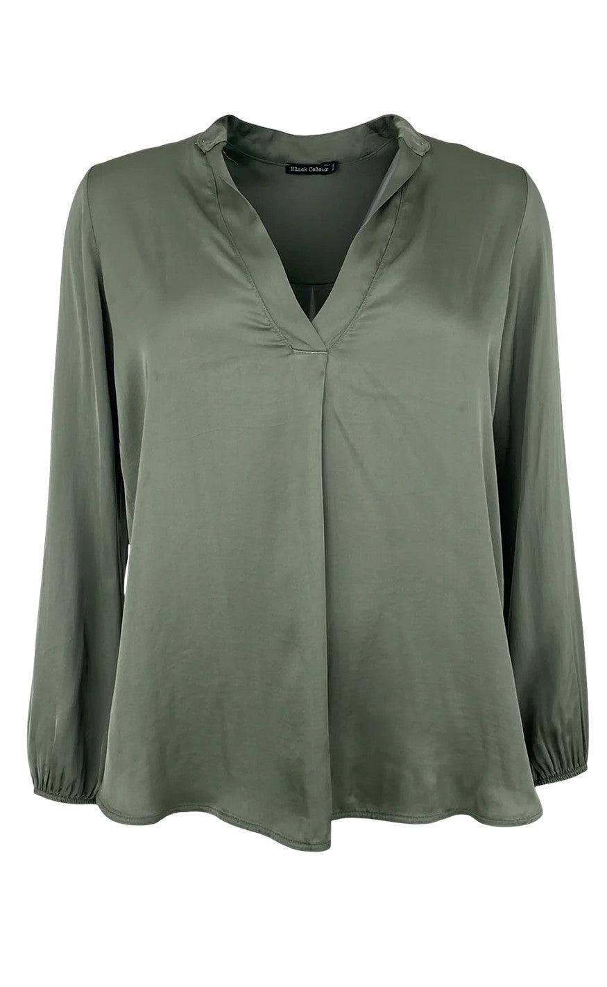 Black Colour Bluse Vibella Army