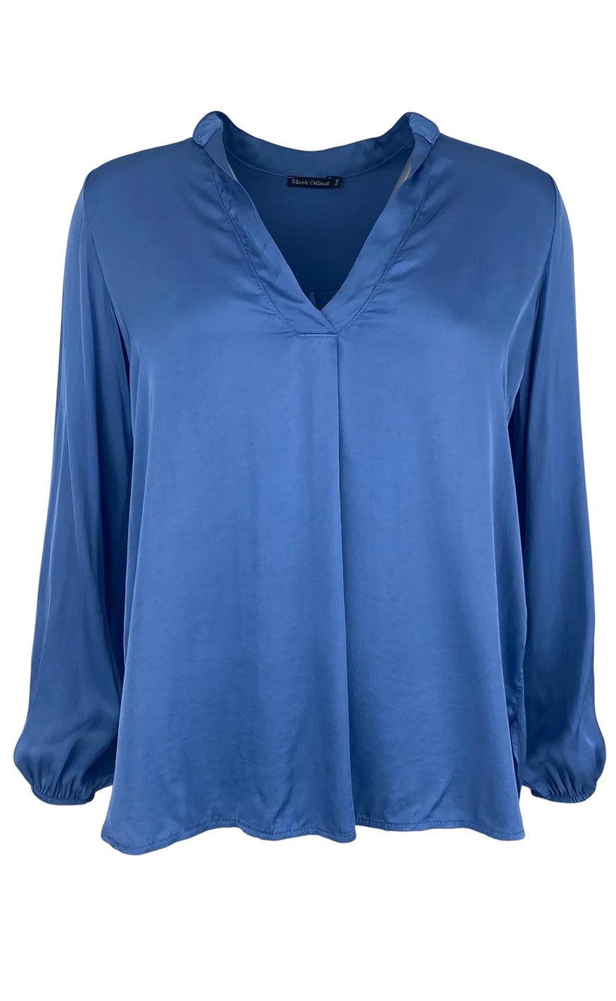 Black Colour Bluse Vibella Blue