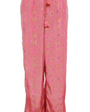 Black Colour Bukser Luna Argyle Pink