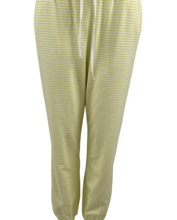 Black Colour Bukser Polly Jersey Striped Yellow