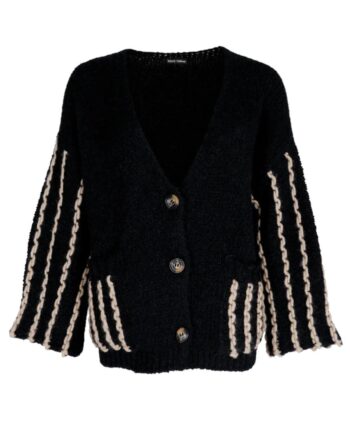 Black Colour Cardigan Augusta Black