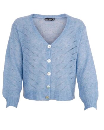 Black Colour Cardigan Dell Jeans