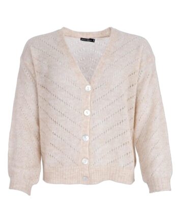 Black Colour Cardigan Dell Natural