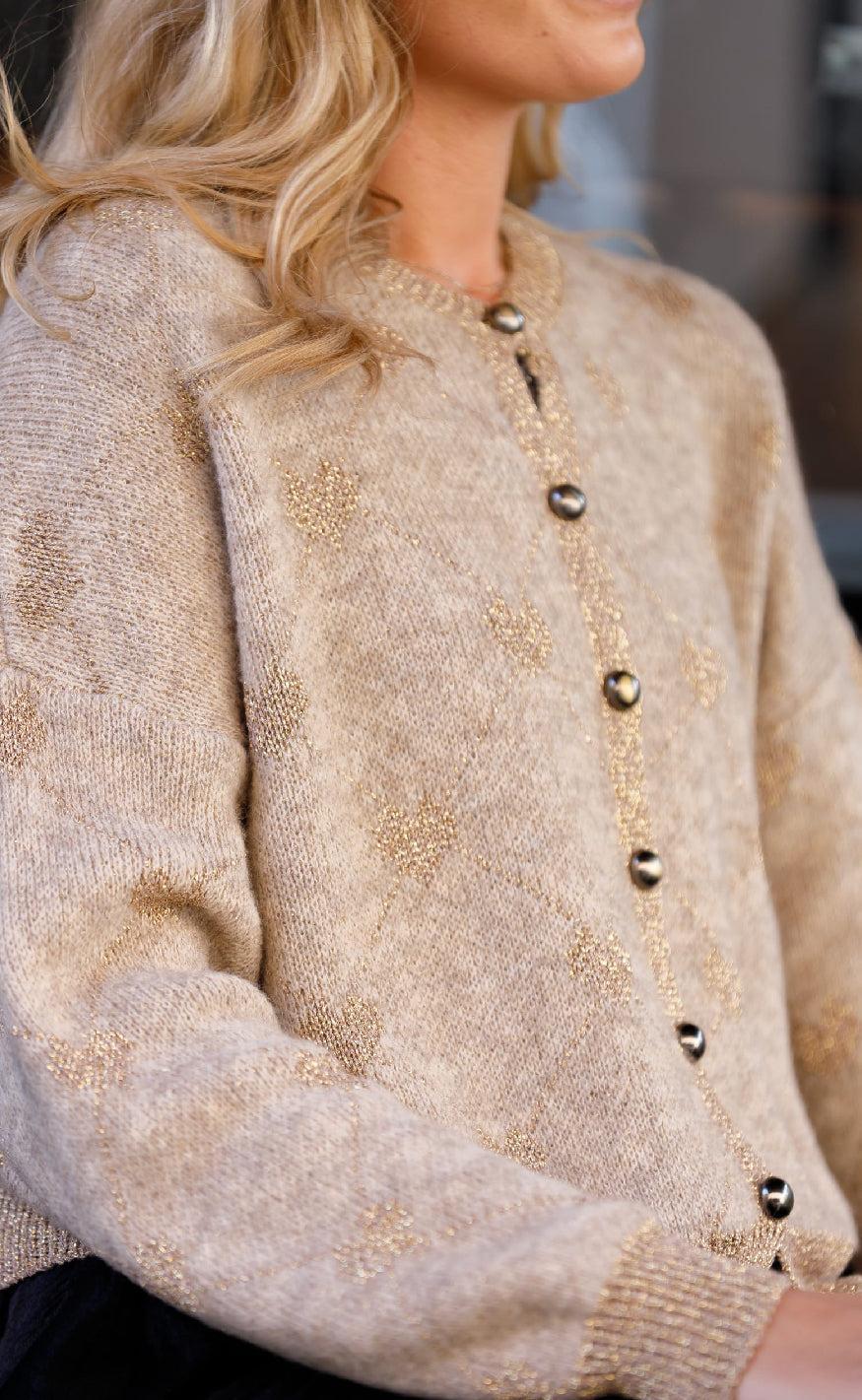 Black Colour Cardigan Hiya Sand
