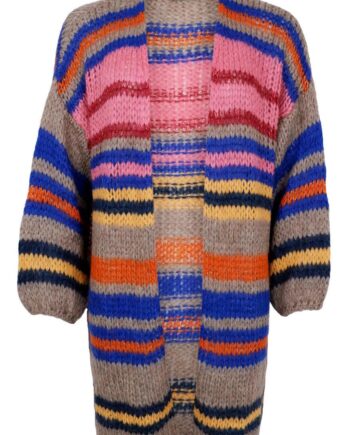 Black Colour Cardigan Martell Latte Multi