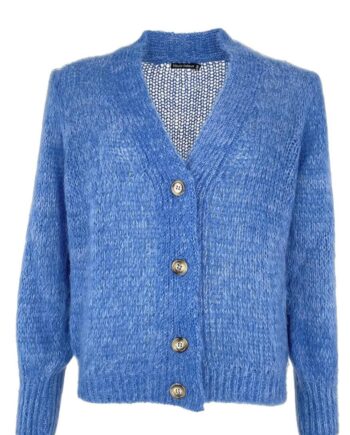 Black Colour Cardigan Simona Blue
