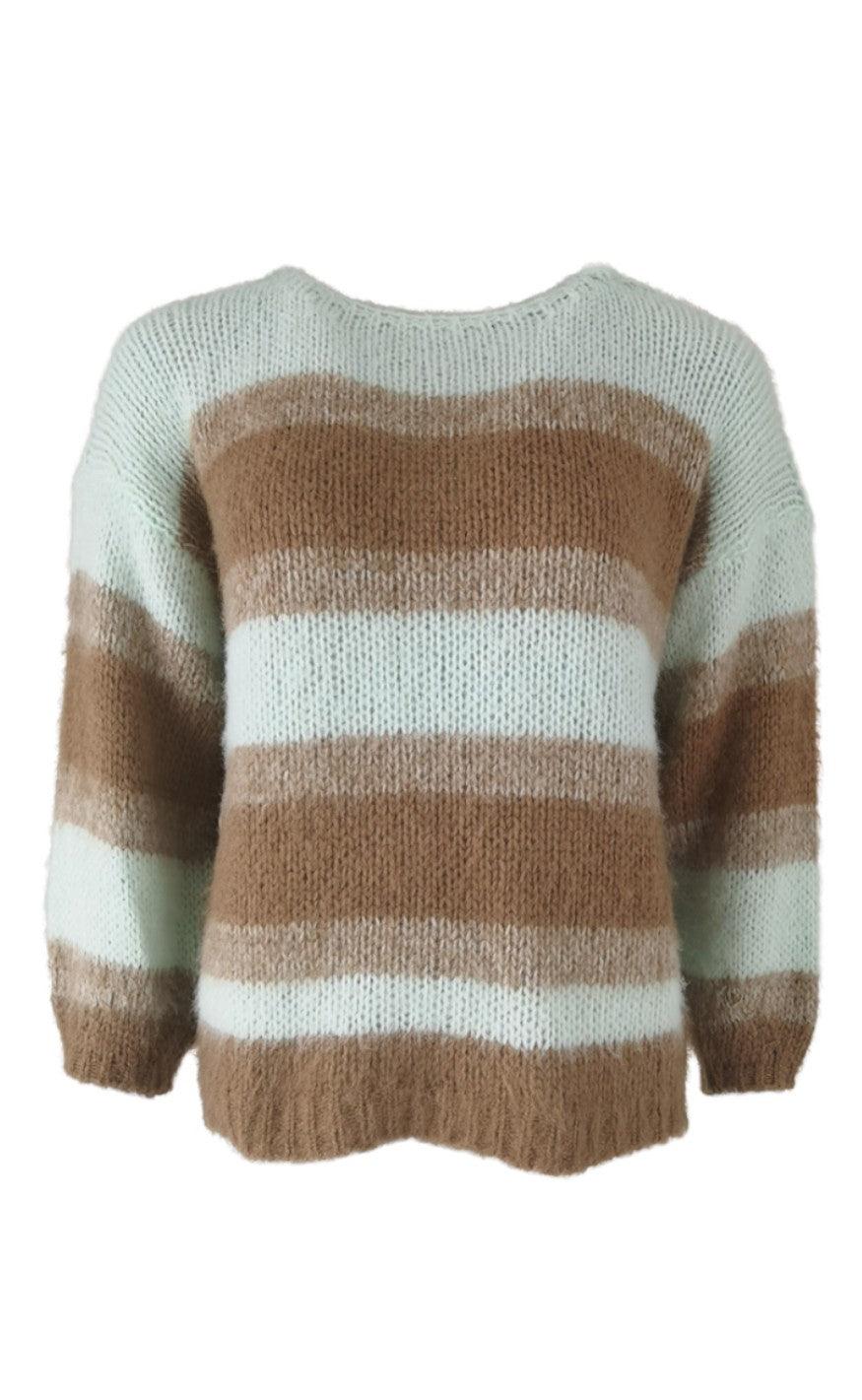 Black Colour Jumper Avery Brushed Mint
