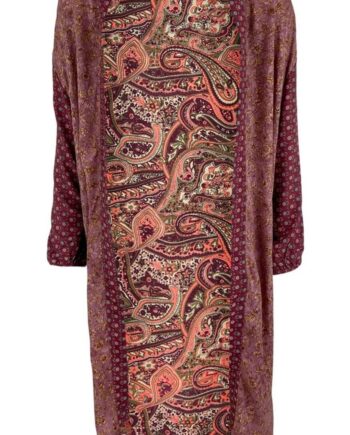 Black Colour Kimono Luna Multi Poetry Rose