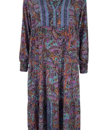 Black Colour Kjole Luna Boho Long Vibrant Amber