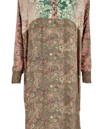 Black Colour Kjole Luna Long Kaftan Rose
