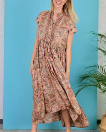 Black Colour Kjole Luna Mae Ss Rose Ivory