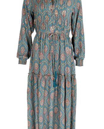 Black Colour Kjole Luna Rose Boho Green Tulip