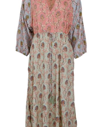 Black Colour Kjole Luna  -neck Long Pastel Delight Mix