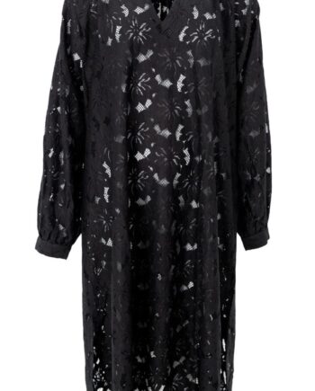Black Colour Kjole Nelly Flower Black