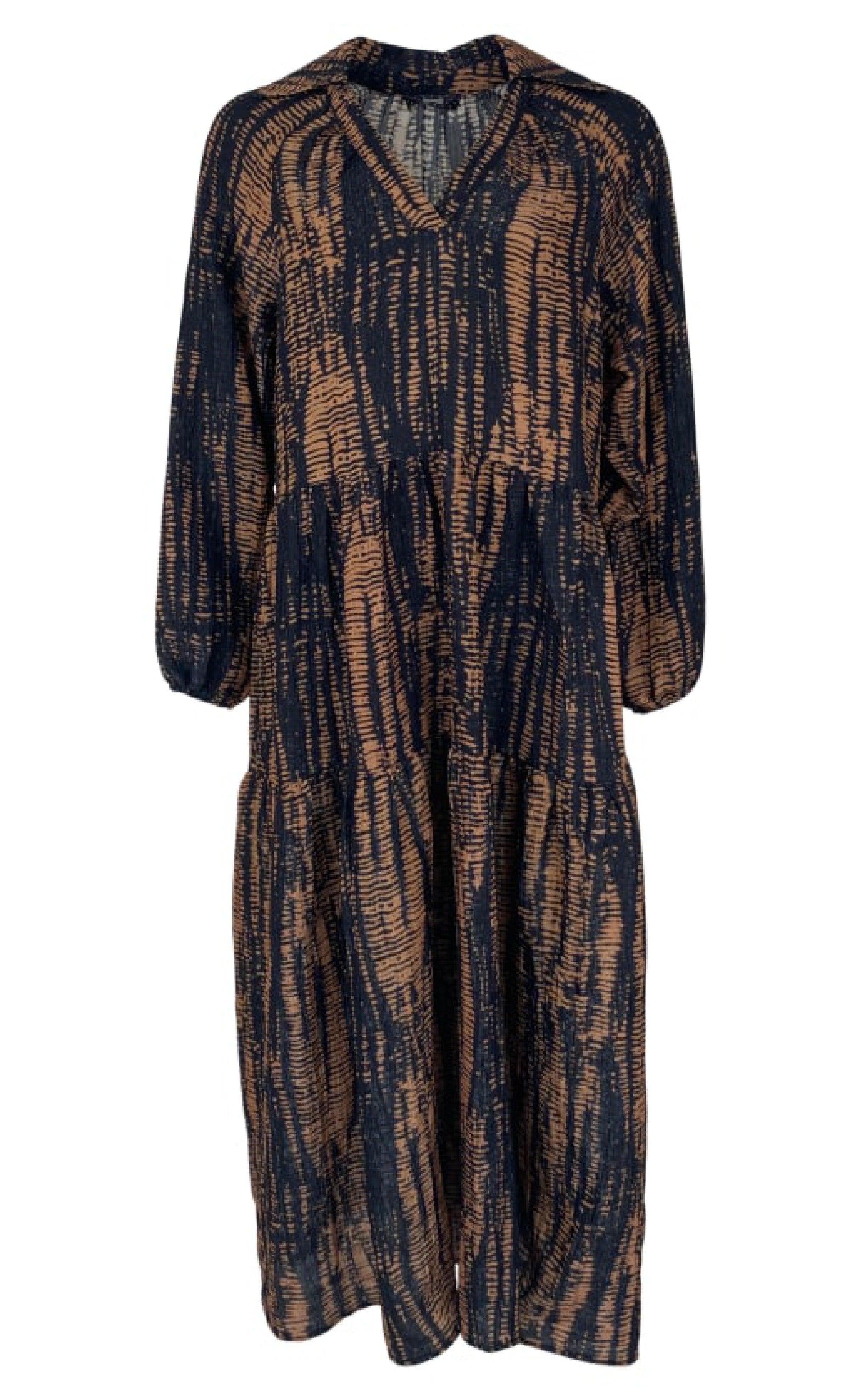 Black Colour Kjole Riza Camel
