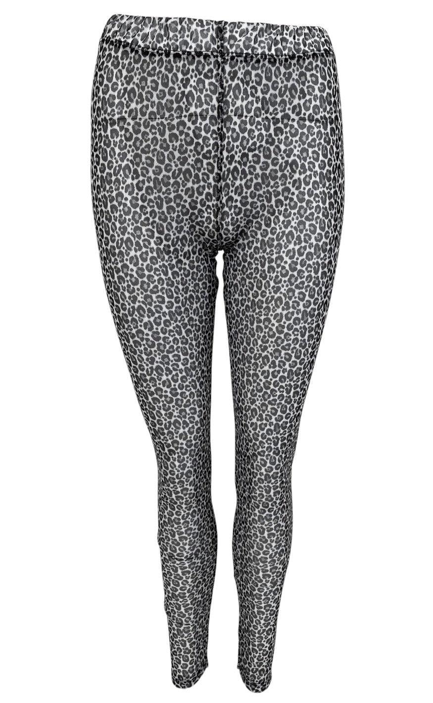 Black Colour Leggings Florence Mesh Black Leo