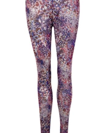 Black Colour Leggings Florence Mesh Fuchsia