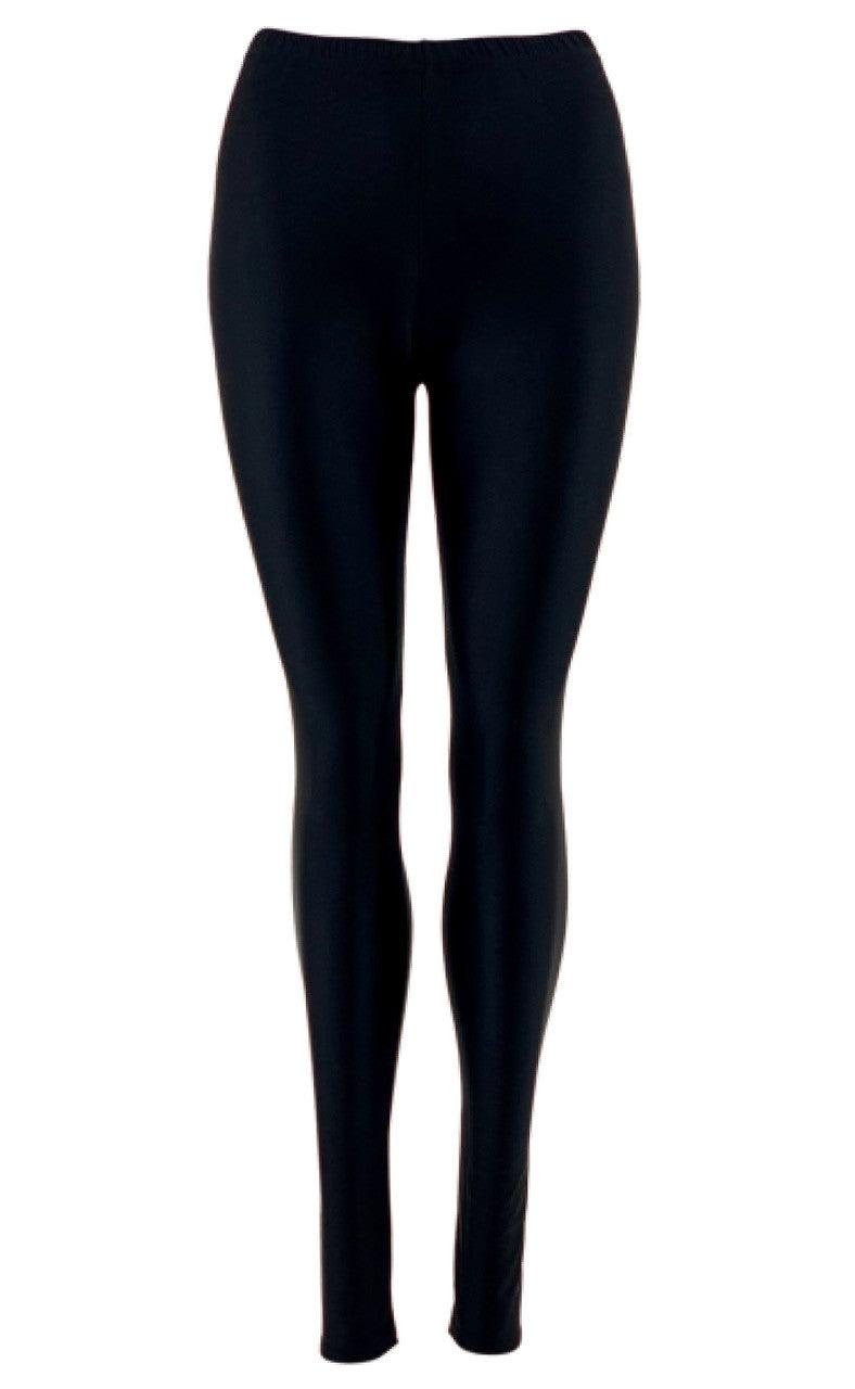 Black Colour Leggings Gaya Glossy Black