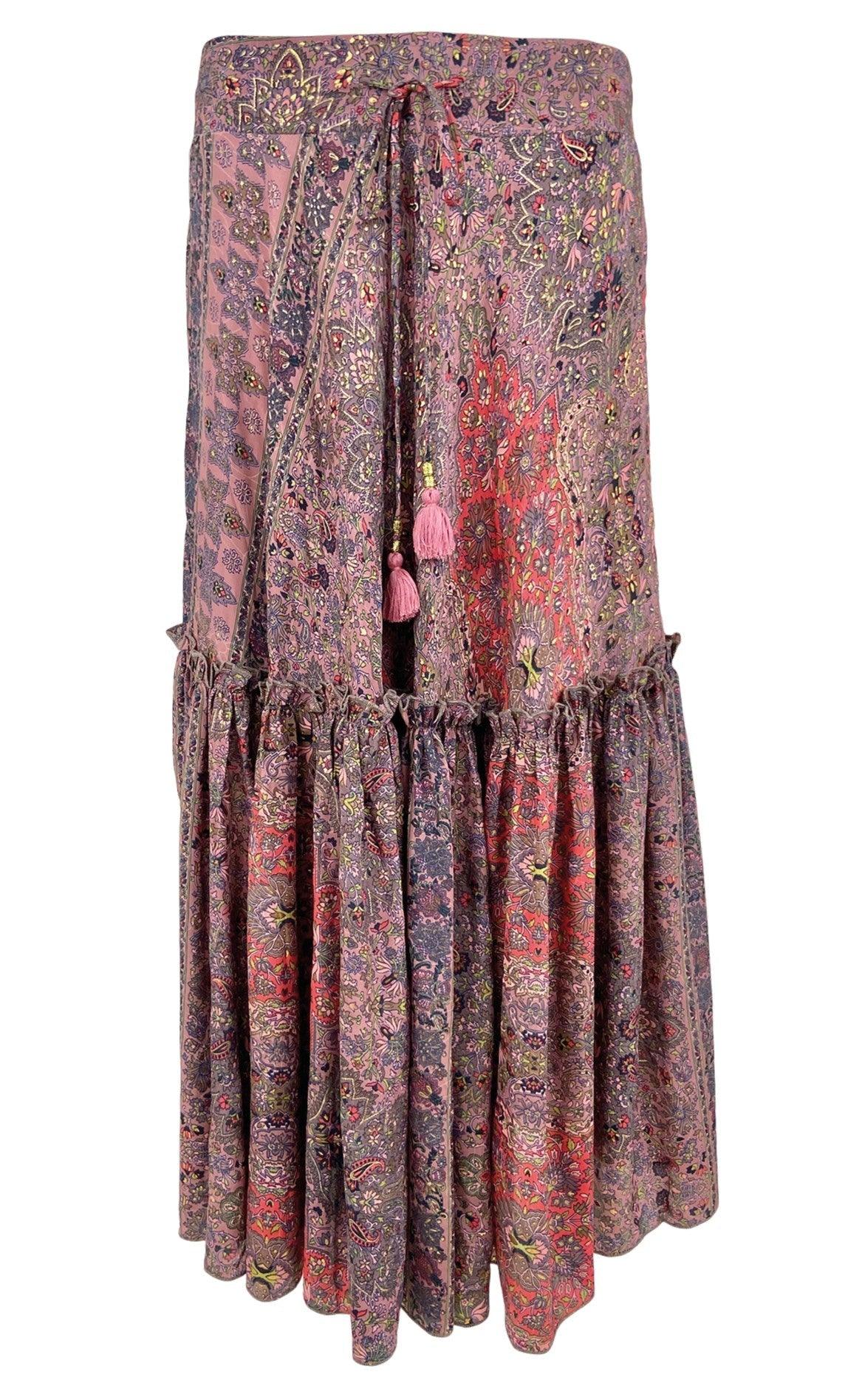 Black Colour Nederdel Luna Boho Winter Rose