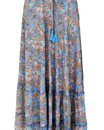 Black Colour Nederdel Luna Maxi Frill Aqua Tropic
