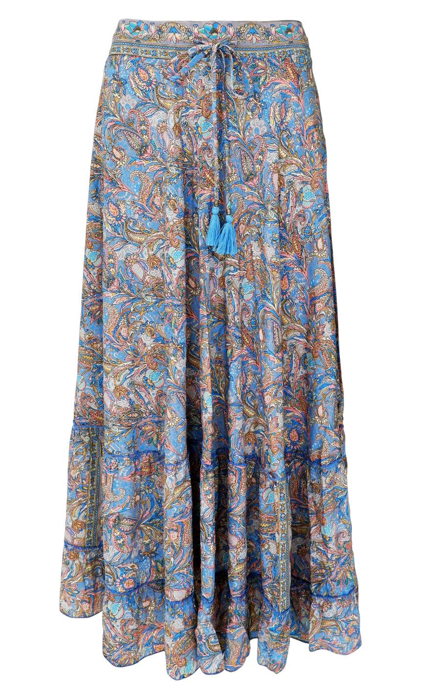Black Colour Nederdel Luna Maxi Frill Aqua Tropic
