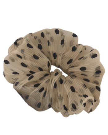 Black Colour Scrunchie Andrea Beige