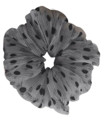 Black Colour Scrunchie Andrea Grey