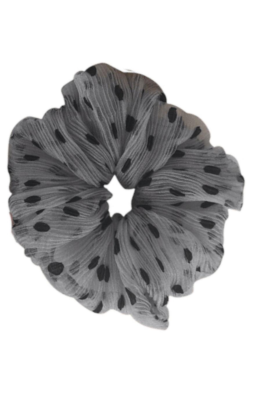 Black Colour Scrunchie Andrea Grey
