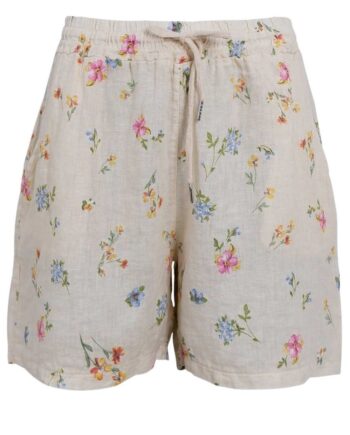 Black Colour Shorts Melina Flower