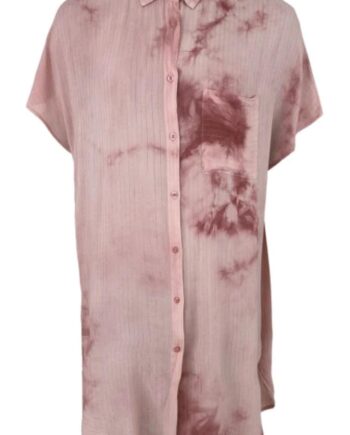 Black Colour Skjorte Aysa Batik Dust Rose