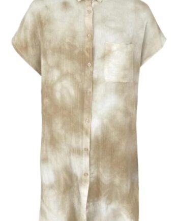Black Colour Skjorte Aysa Batik Latte