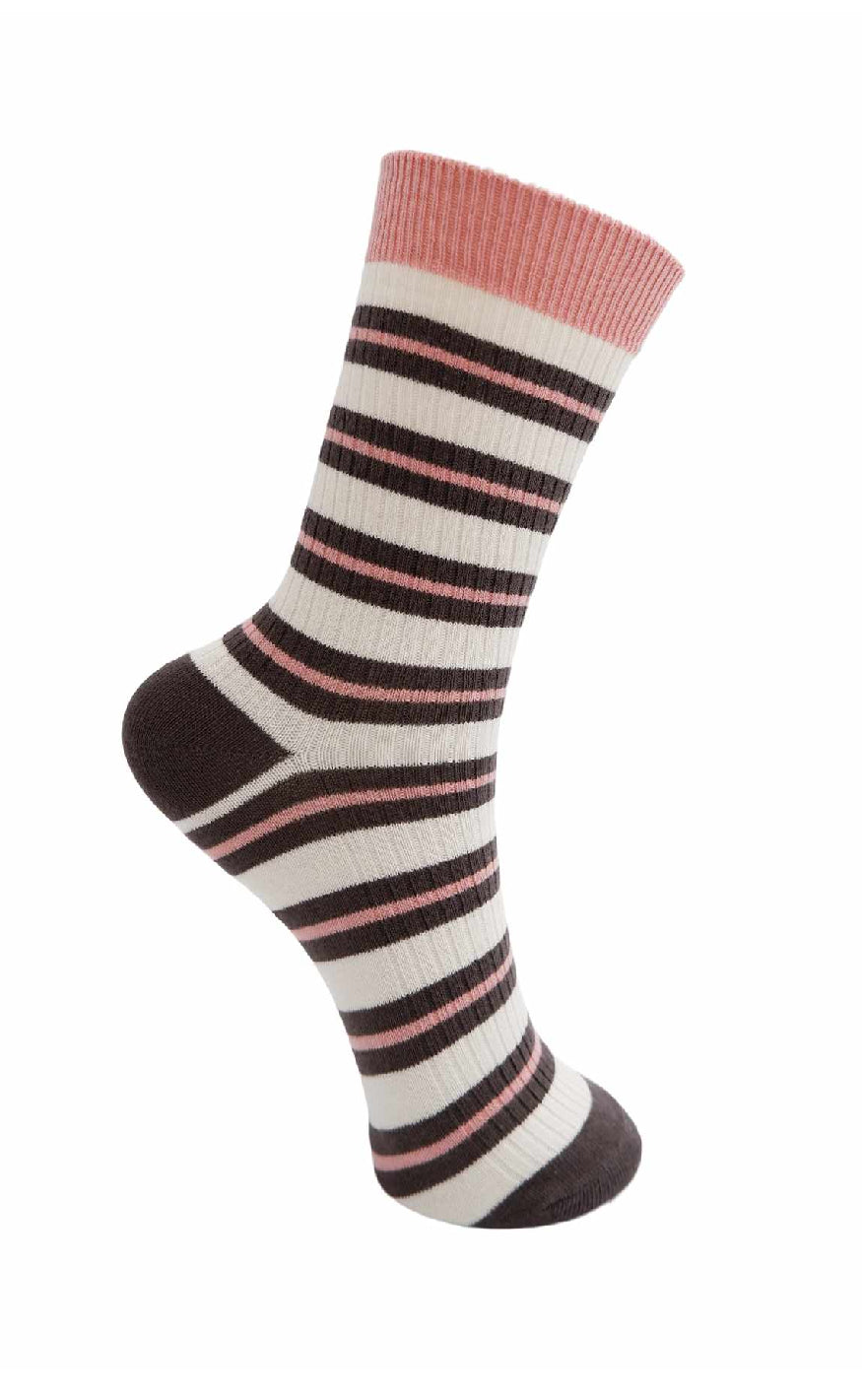Black Colour Strømper Brenda Soft Pink Brown