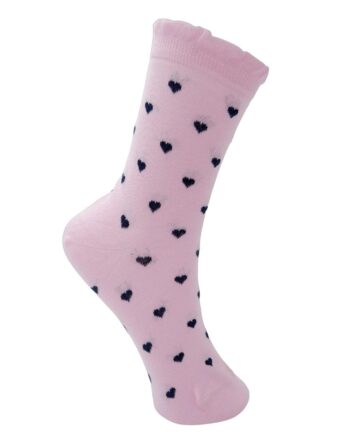 Black Colour Strømper Hearts Flamingo