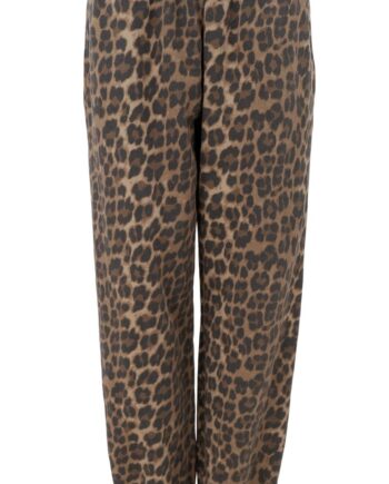 Black Colour Sweatpants Zelda Leopard