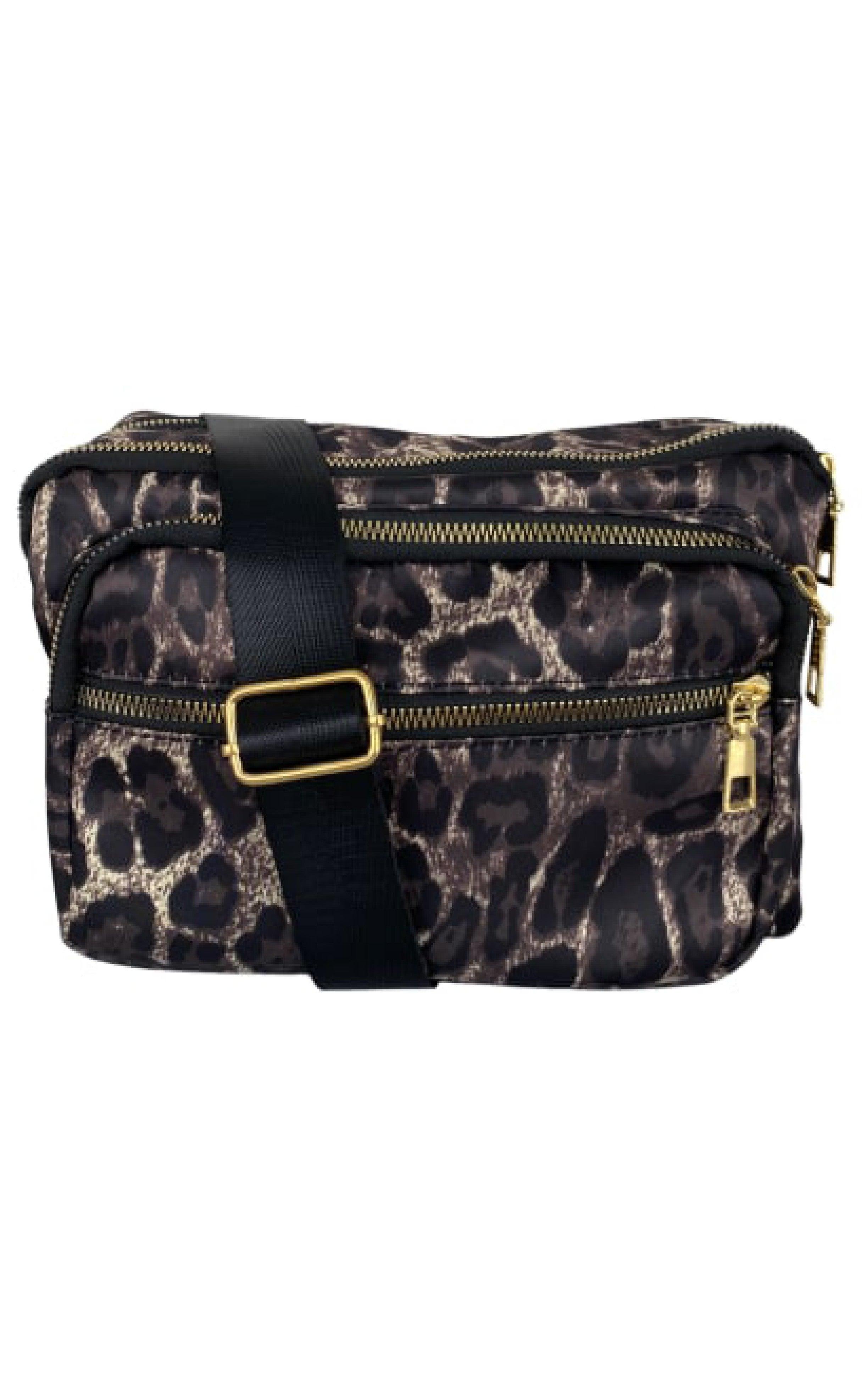 Black Colour Taske Viggy Medium Leo Brown