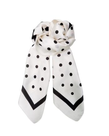 Black Colour Tørklæde Adaline Off White
