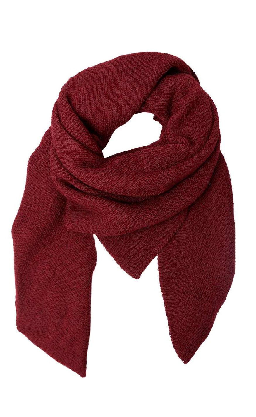 Black Colour Tørklæde Bex Solid Wine