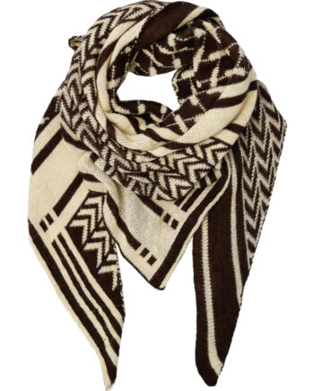 Black Colour Tørklæde Bex Triangle Butter Yellow