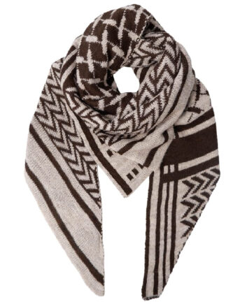 Black Colour Tørklæde Bex Triangle Mocca