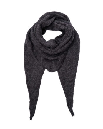 Black Colour Tørklæde Dell Medium Dk  Grey Melange