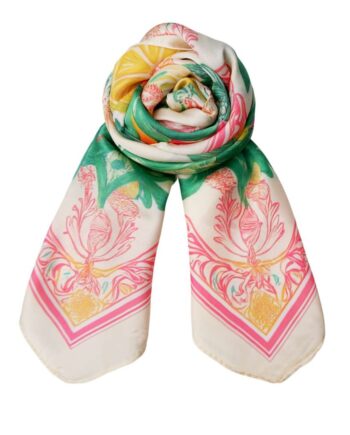 Black Colour Tørklæde Lemon Mini Pink Multi