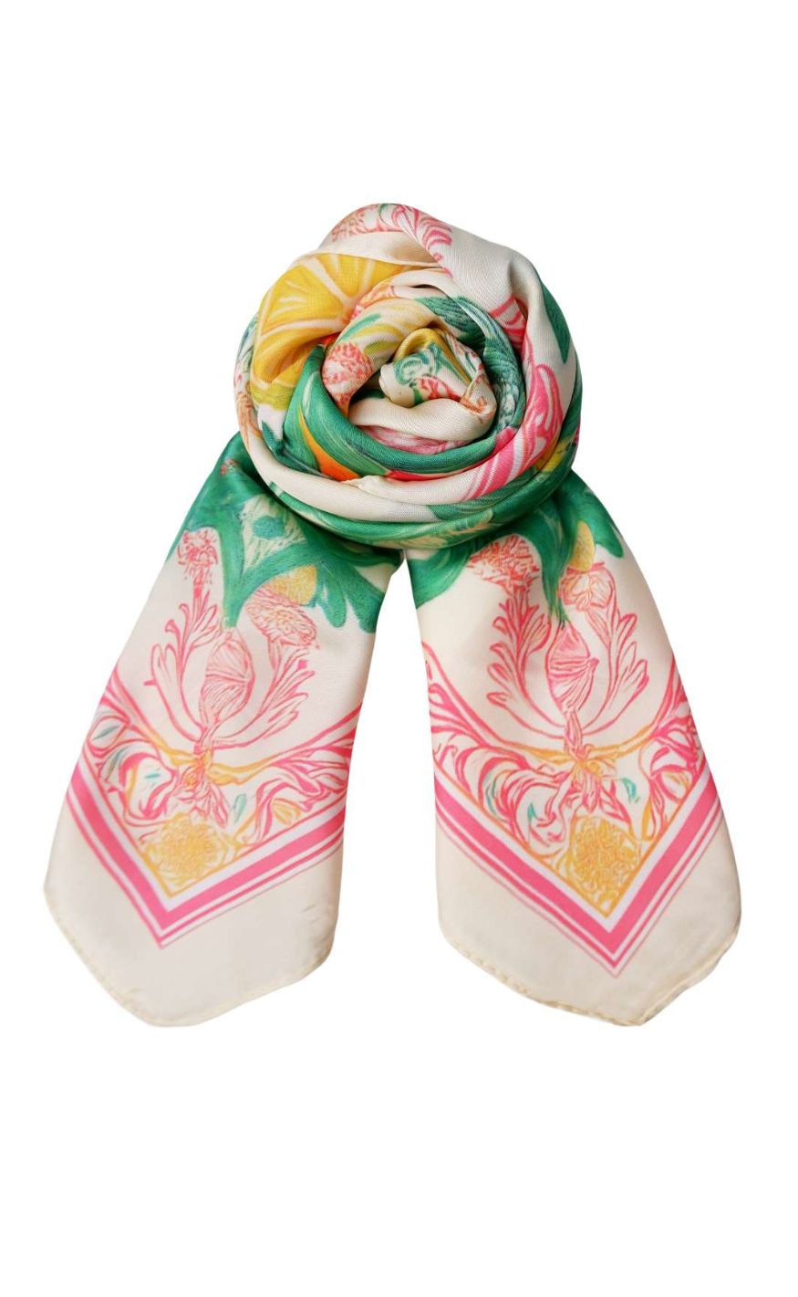 Black Colour Tørklæde Lemon Mini Pink Multi