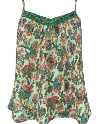 Black Colour Top Luna Vea Strap Green Calypso