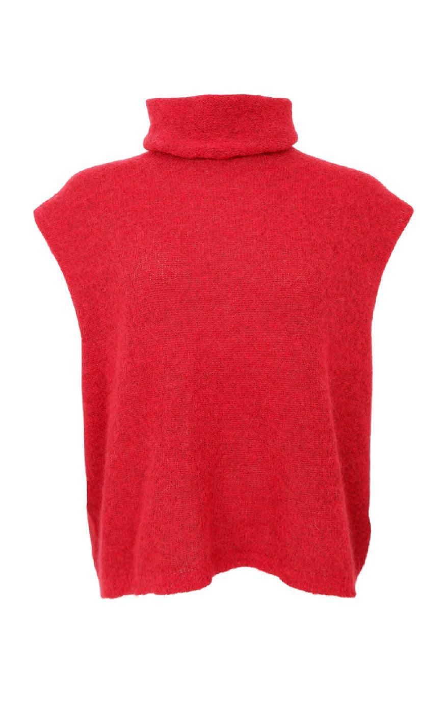 Black Colour Vest Dell Red